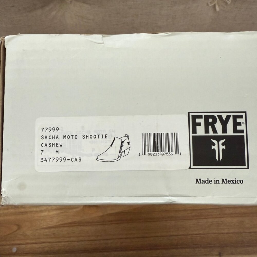 Frye Sacha Moto Shootie Cashew Bootie - Picture 13 of 14